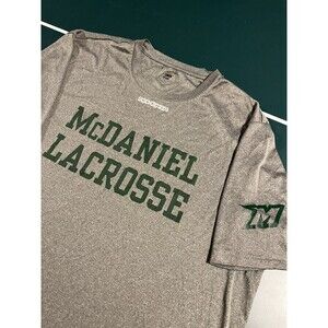 McDaniel College Green Terror Lacrosse Grey T-Shirt XL Westminster Maryland